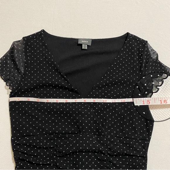 Mexx Black & White Polka Dot Midi  Dress size M - Picture 9 of 12